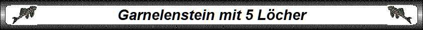 Garnelenstein mit 5 Lcher