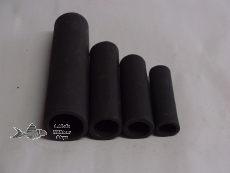 Witch catfisch tube Size 2 black brown-blackly